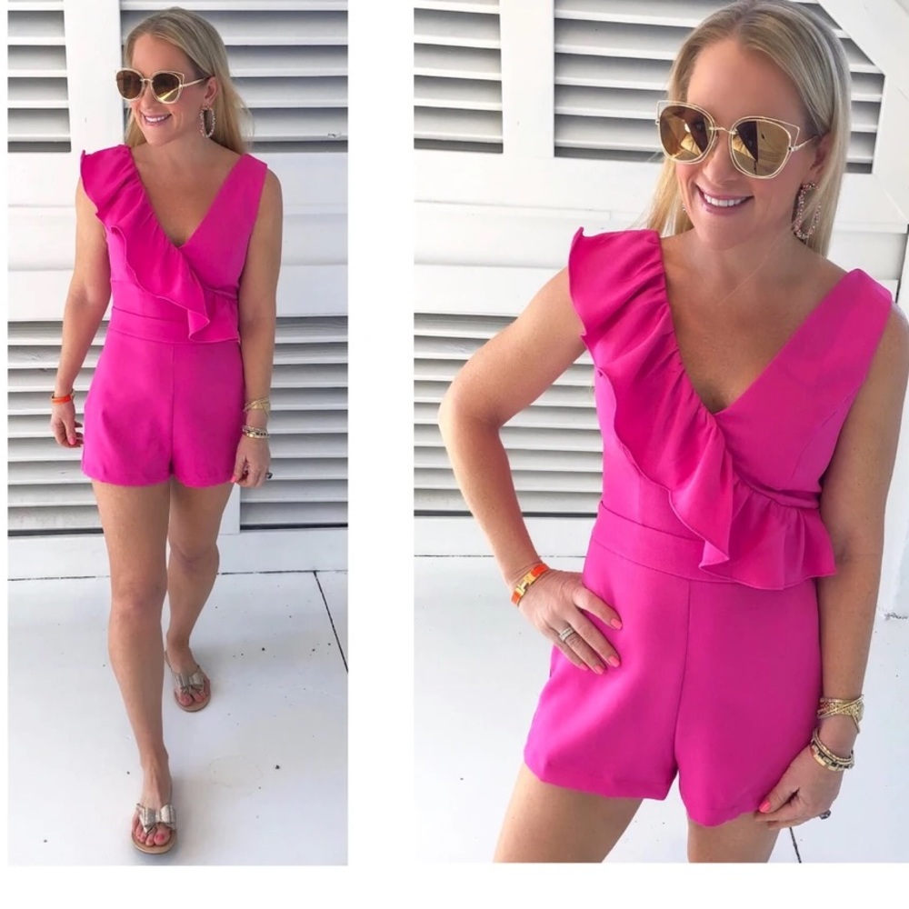 DO+BE Pink Ruffle Romper